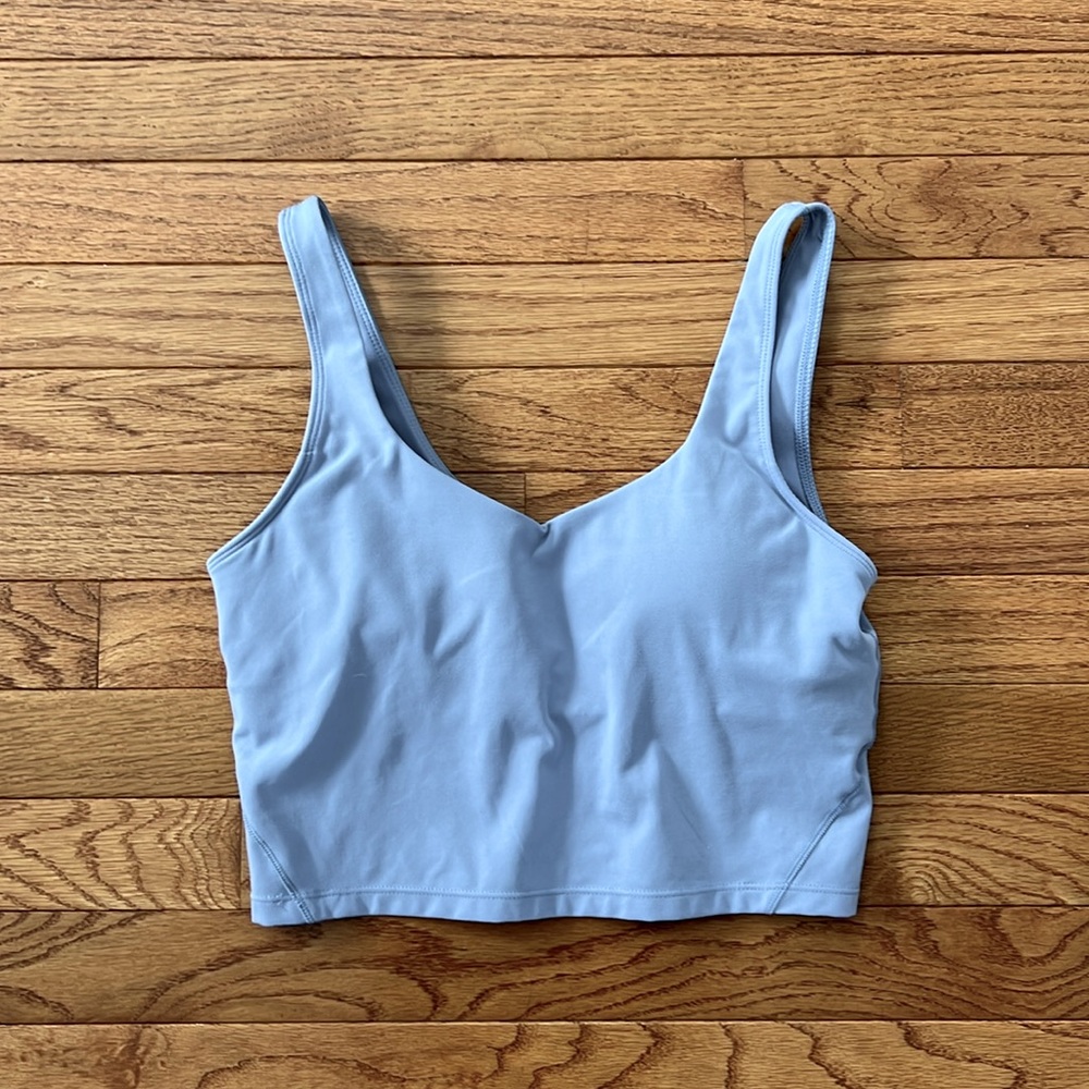 Structured padded crop top scoop back